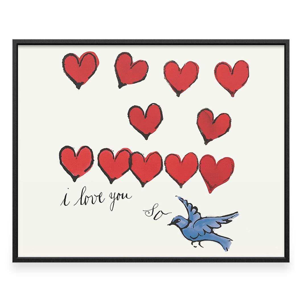ウォーホル:I Love You So フレーム付 W10inchの商品写真