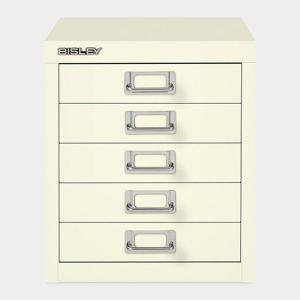 Bisley キャビネット 5ユニット ホワイトの商品写真