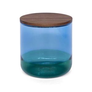 Two Tone キャニスター L ブルー/グリーンの商品写真