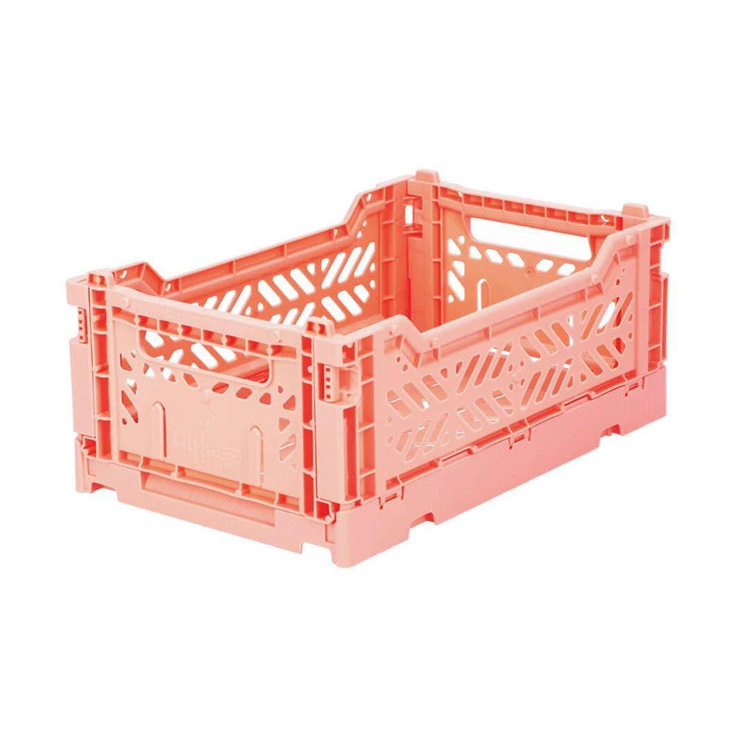 折りたたみ収納ボックス ミニ サーモンピンクの商品写真