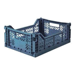 折りたたみ収納ボックス ミディ コバルトブルーの商品写真