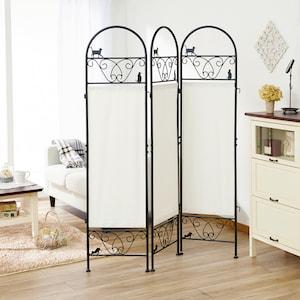 黒猫の3連間仕切りパーテーションの商品写真