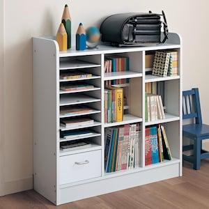 1cmピッチダブル棚板付きランドセルラックの商品写真