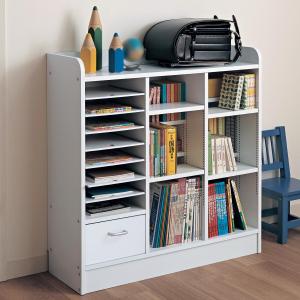 1cmピッチダブル棚板付きランドセルラックの商品写真