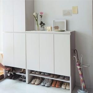 オープン棚付きシューズボックスの商品写真