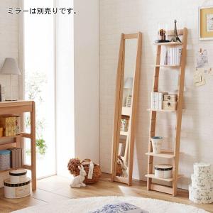 オーク材のディスプレイシェルフの商品写真