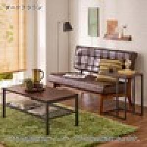 ツートンセンターリビングローテーブルの商品写真