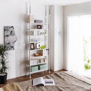 薄型突っ張りスチールラックの商品写真