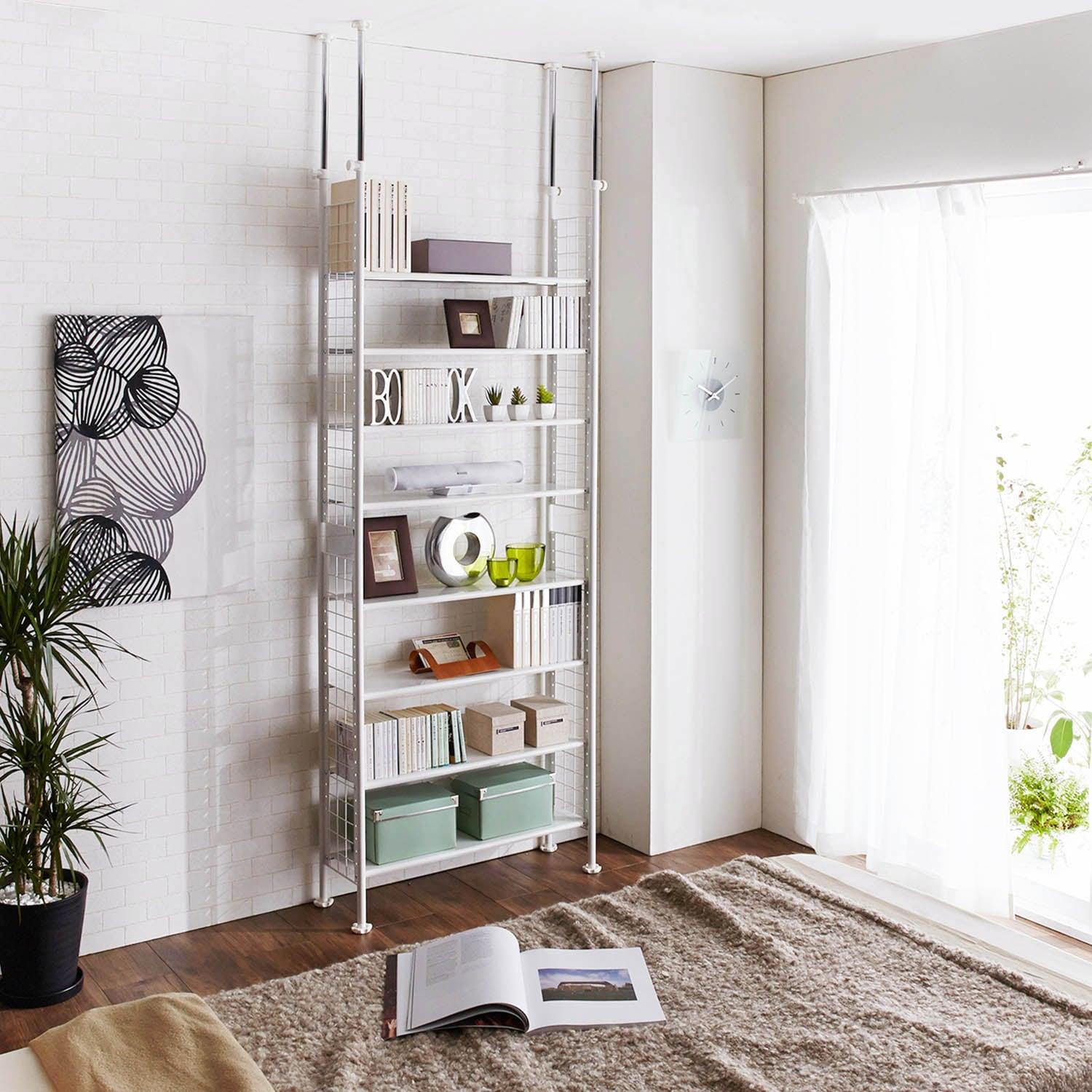 薄型突っ張りスチールラックの商品写真