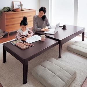 【4月28日までタイムセール】 やさしい丸みの伸長式ローテーブルの商品写真