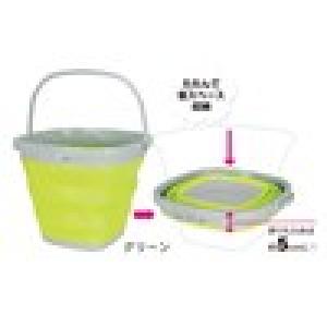 薄く畳めるバケツ10リットルの商品写真