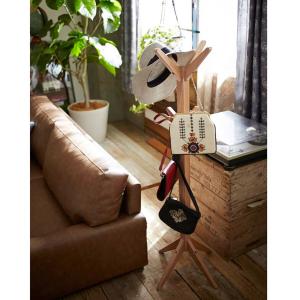 オーク材のポールハンガーの商品写真