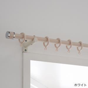 長さが調節できる木目調カーテンレールの商品写真
