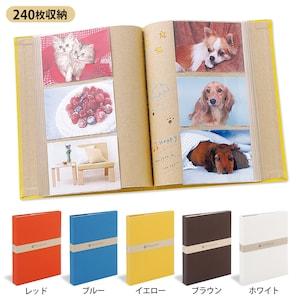240枚収納布張り表紙のポケット写真アルバムの商品写真