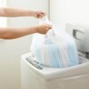 寝具用巾着型の大きな洗濯ネットの商品写真