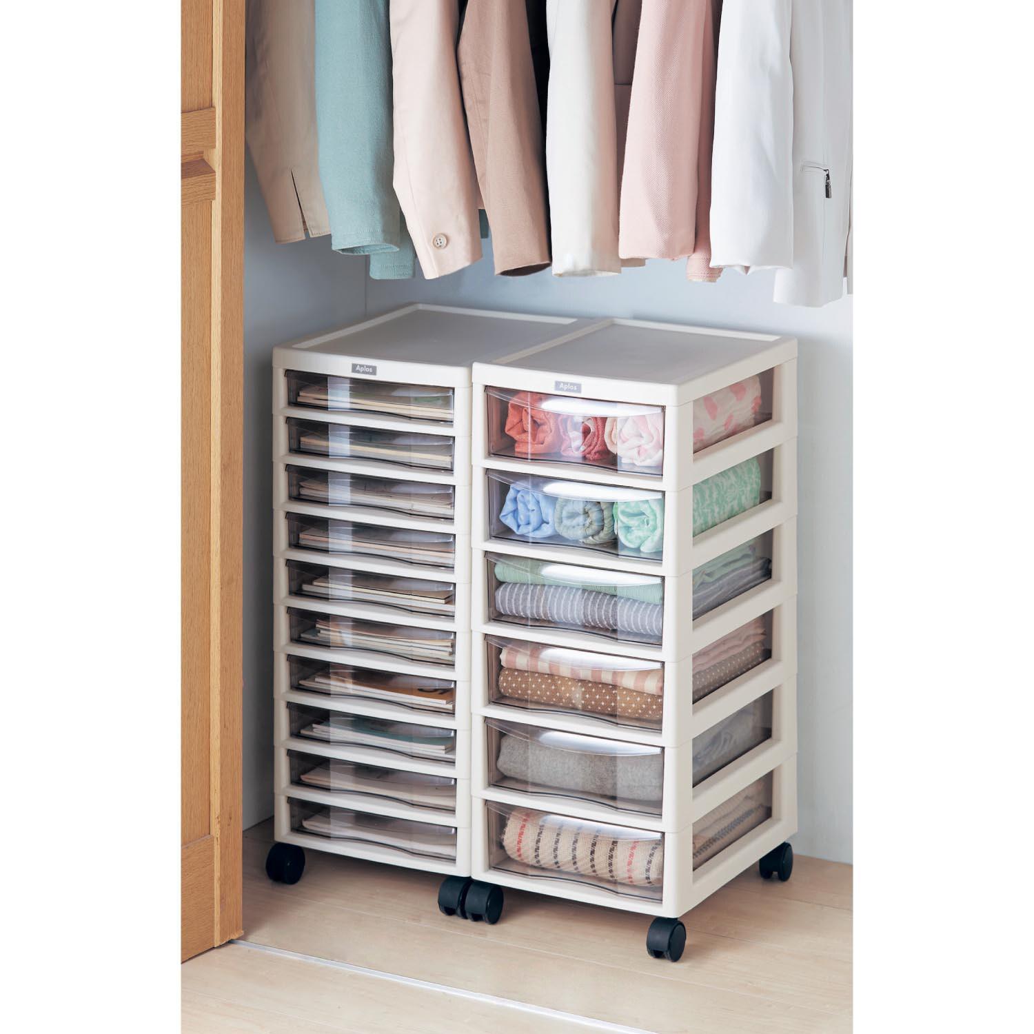 樹脂多段チェスト <深型6段/浅型10段>の商品写真