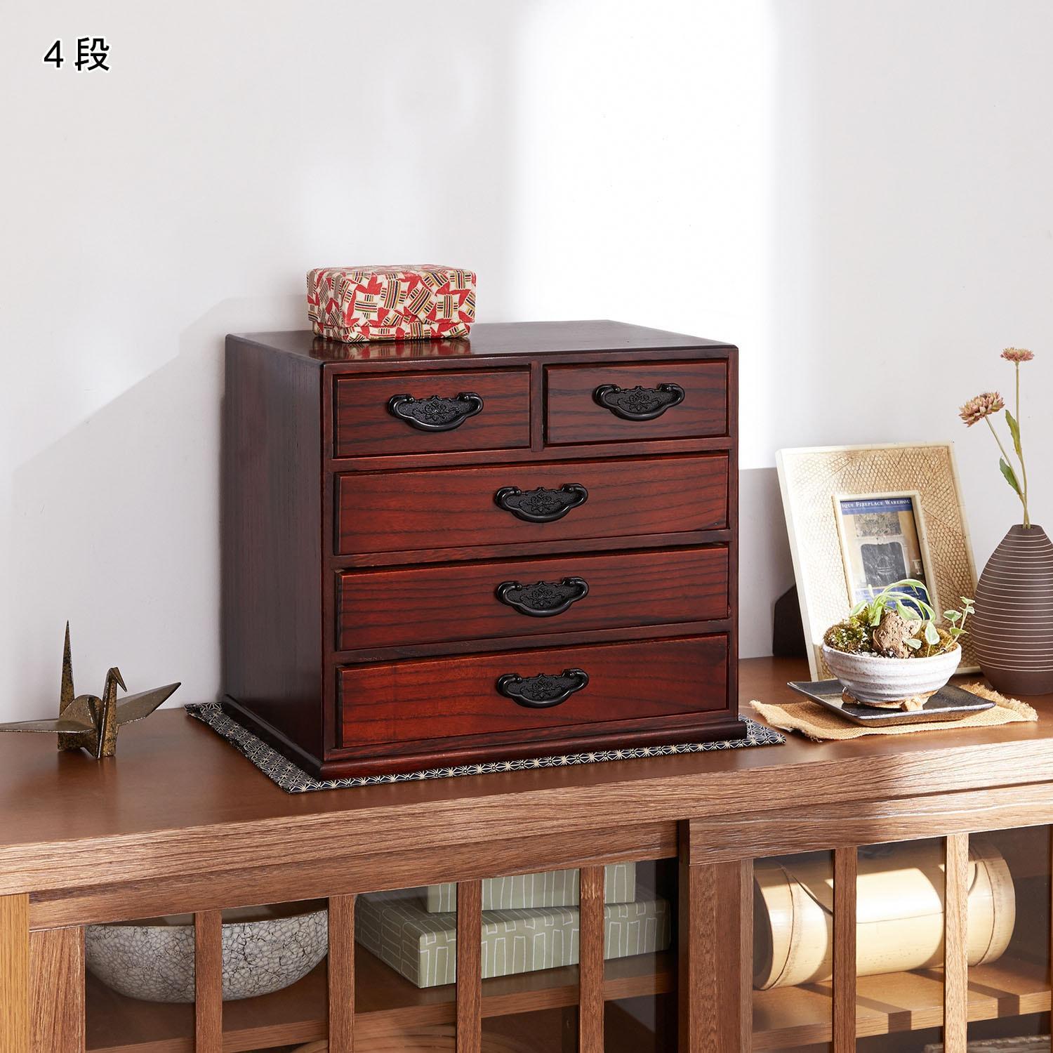 幅36cmの和風小物整理タンス <3段/4段>の商品写真