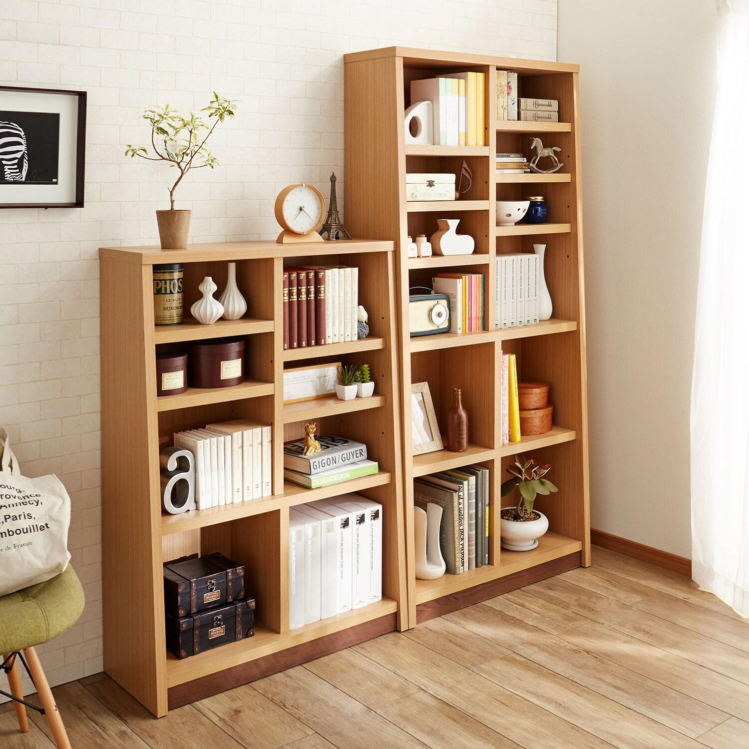頑丈棚板のシンプル本棚・オープンラックの商品写真