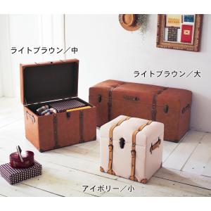 トランク型収納スツールの商品写真