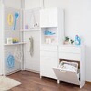 バスケット付きサニタリーラック <幅51cm>の商品写真