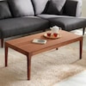 オイル仕上げの木目が美しいリビングテーブル(ウォルナット材)の商品写真