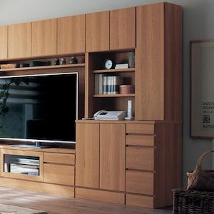 【5月6日までタイムセール】 圧迫感を抑えた壁面収納キャビネット[日本製]の商品写真