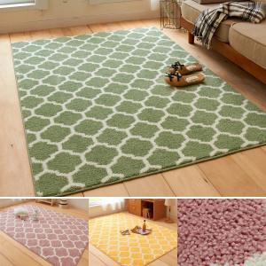 北欧テイスト柄の洗えるタフトラグの商品写真