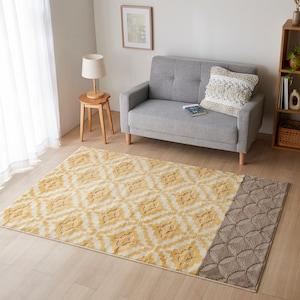 洗える幾何柄のセンターラグ[日本製]の商品写真