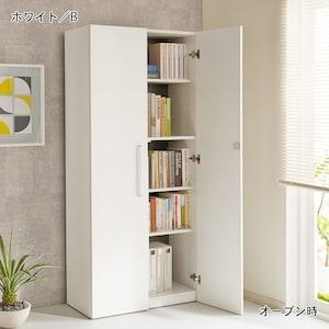 鍵付きキャビネット・本棚 <高さ111.5cm/高さ181cm>の商品写真