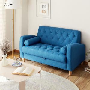 収納付きコンパクトソファー <2人掛け>の商品写真