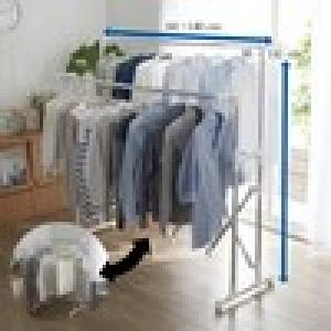 組み立て不要のコンパクト収納室内物干し[日本製]の商品写真