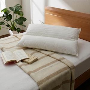 首部分が固く頭部分がやわらかい洗えるネックピロー枕【ポリエステルわた】の商品写真