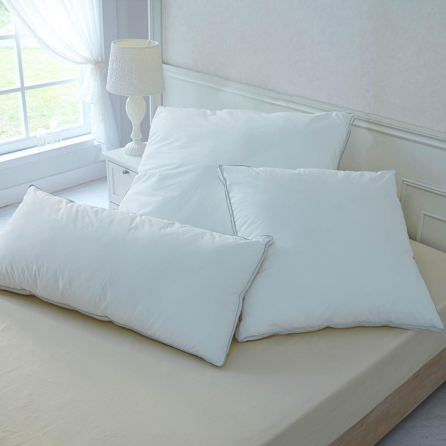 洗えるゆったりサイズのクッションピロー枕【ポリエステルわた】の商品写真