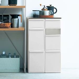 【タイムセール】 高さが揃う縦型分別ダストボックス[日本製] <ノーマル/スイング扉>の商品写真