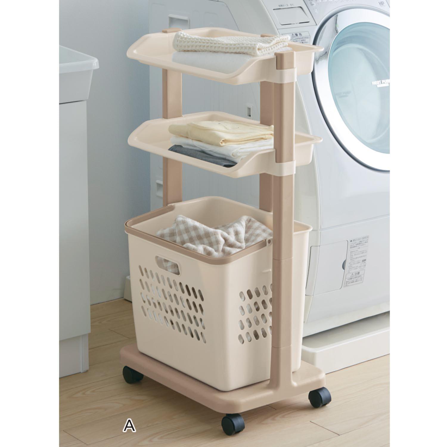 ランドリーラックワゴンの商品写真