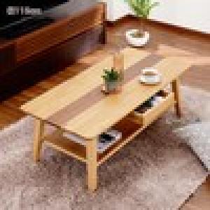 オーク材の引出し付きリビングローテーブルの商品写真