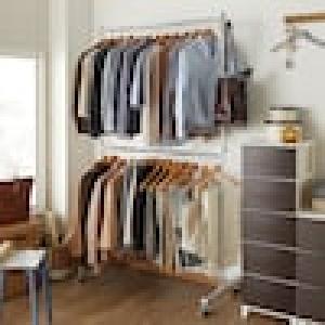 高さ2mまで伸長できるダブルハンガーの商品写真