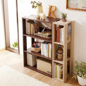 木目調オープンラックの商品写真