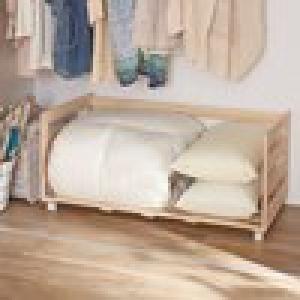 クローゼット用国産ひのき収納ワゴンの商品写真