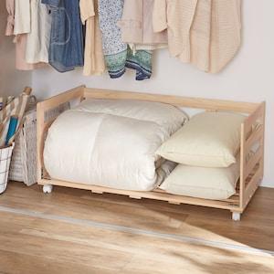 クローゼット用国産ひのき収納ワゴンの商品写真