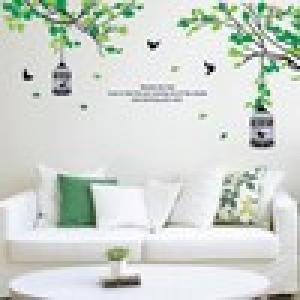 ウォールステッカー グリーン<リトルバード&アーチのみ>の商品写真