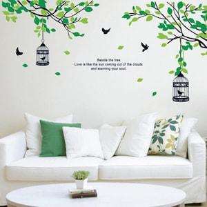 ウォールステッカー グリーン<リトルバード&アーチのみ>の商品写真