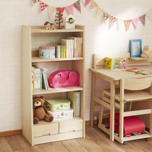 北海道産樺材の本棚の商品写真