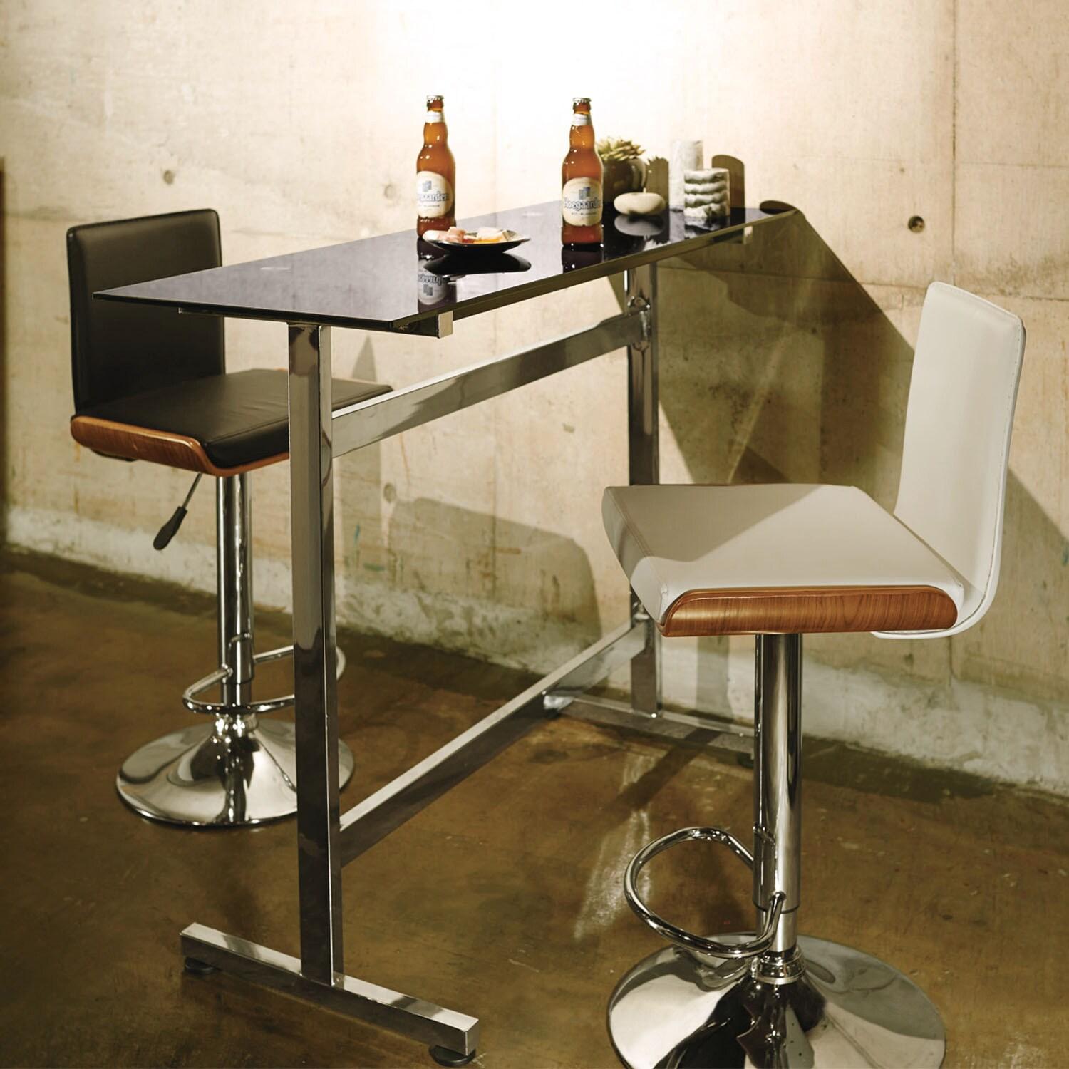 ガラス天板カウンターテーブルの商品写真