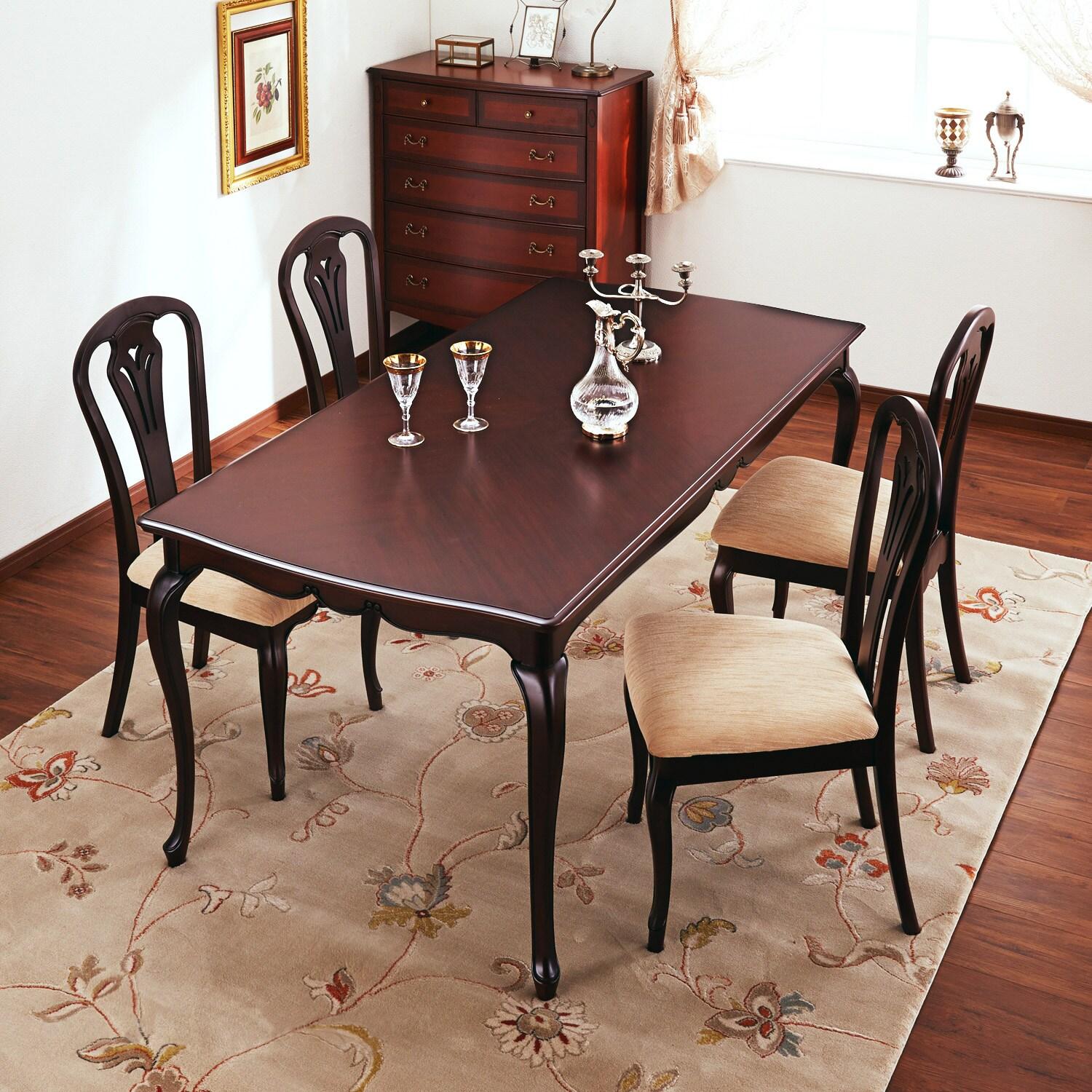 クラシック調ダイニングテーブル <4人用/6人用>の商品写真