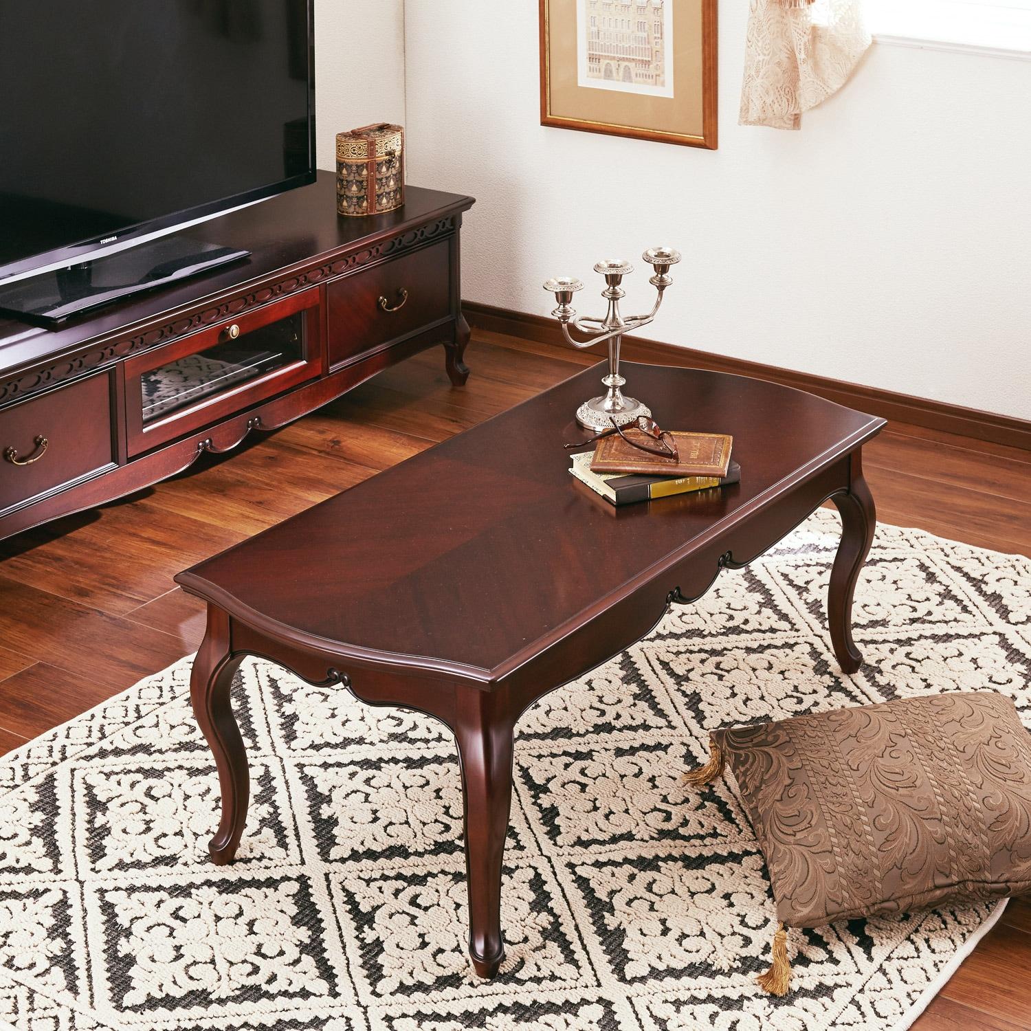 クラシック調リビングローテーブルの商品写真
