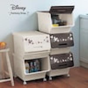 【高レビュー】キャスター付き収納ケース「ミッキーモチーフ」の商品写真