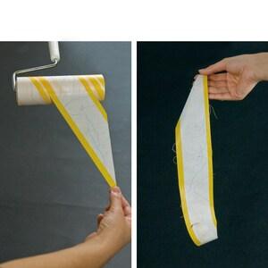 めくりやすいライン付きらくるん強粘着テープ6本セット【カーペットローラー用】の商品写真