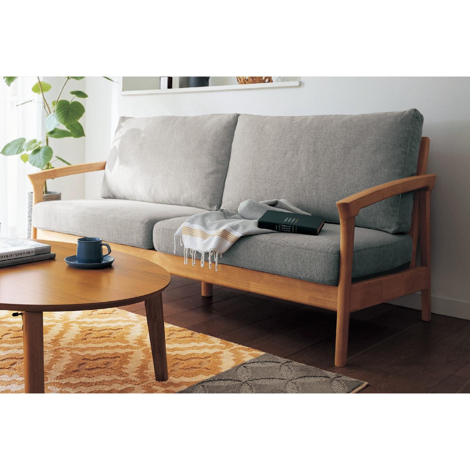 耐久性にこだわったクッションの木フレームソファー <2人掛け/3人掛け>の商品写真