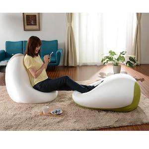 ツートーンビーズクッションの商品写真